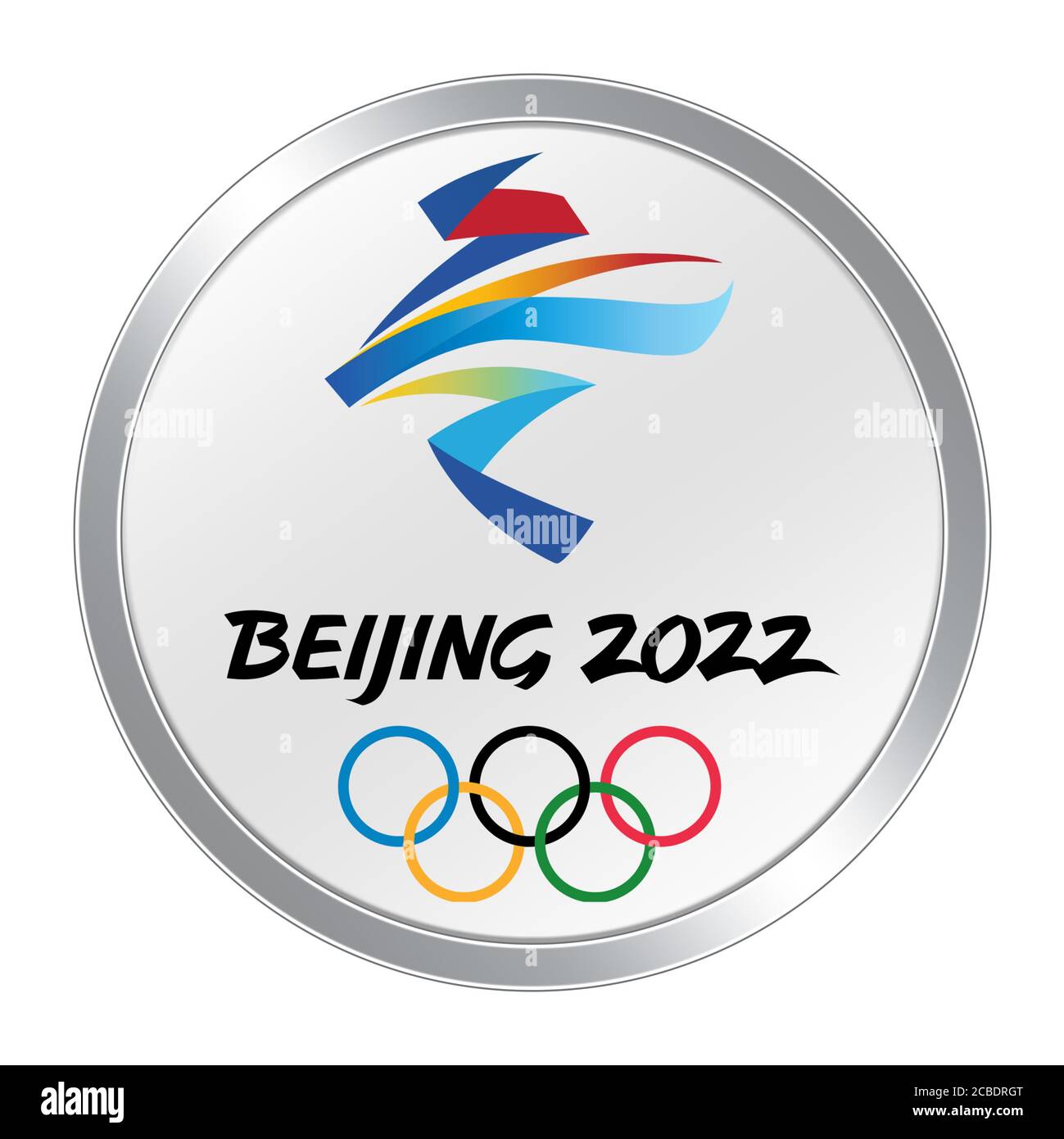 2022 Jeux Olympiques de Beijing logo Banque D'Images