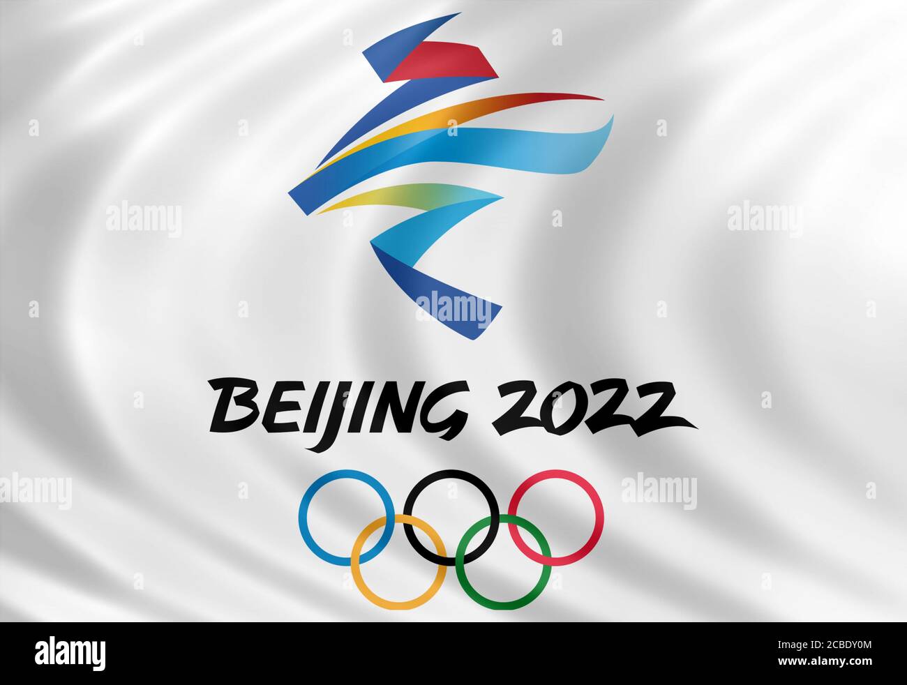 Jeux olympiques de Beijing 2022 La Chine logo Banque D'Images