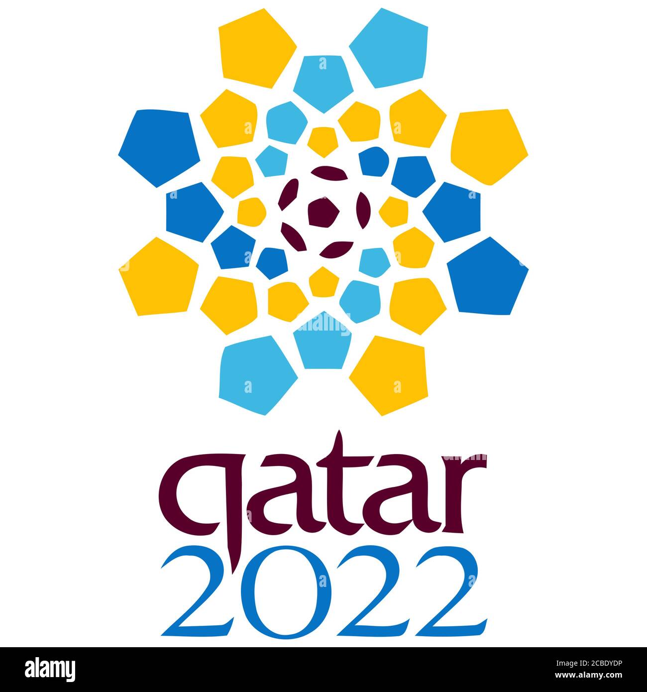 Qatar World Cup 2022 logo Banque D'Images