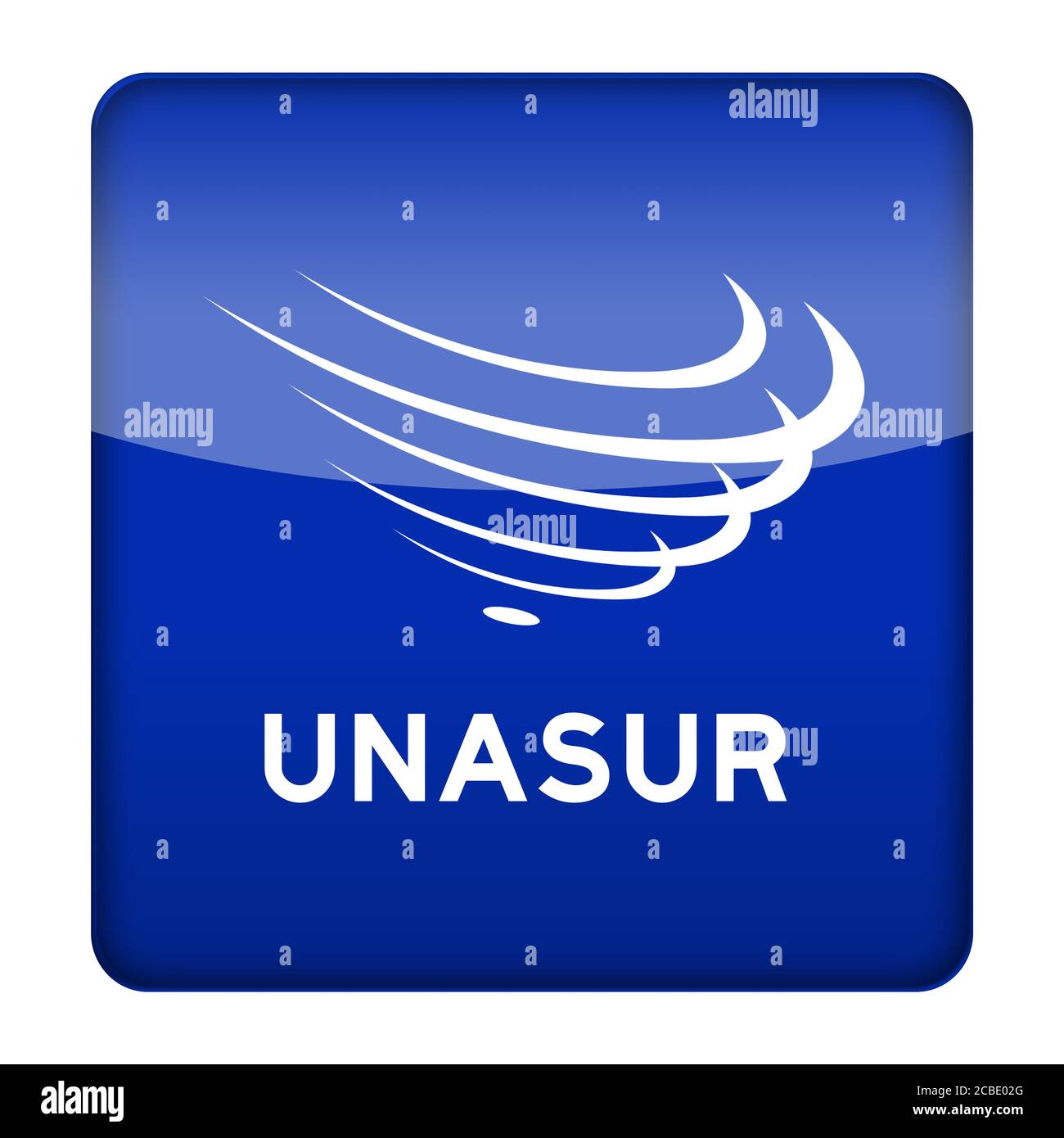 Union des nations de l'Amérique du Sud, l'UNASUR logo USAN Banque D'Images