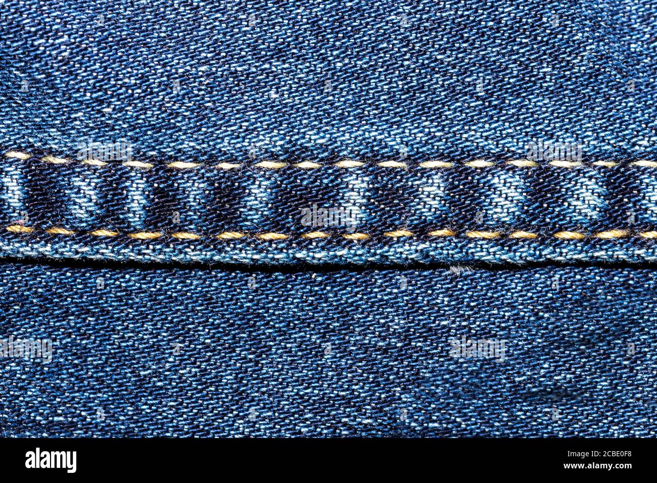 Tissu bleu Jean de près Banque D'Images