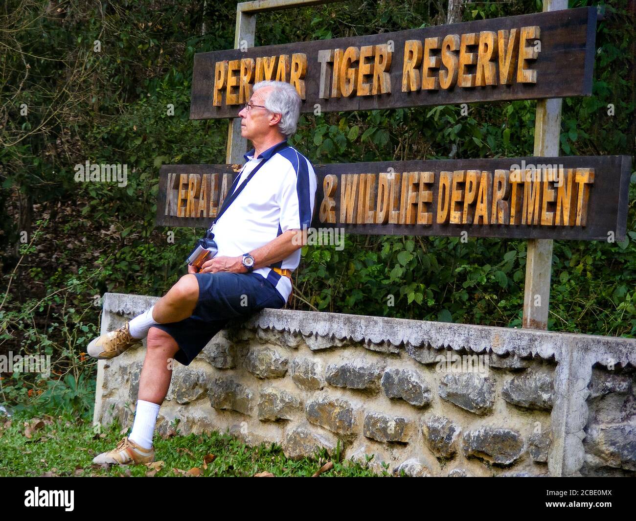 Thekkady est l'emplacement du parc national de Periyar, qui est une attraction touristique importante dans l'état de Kerala en Inde. Belle nature Banque D'Images