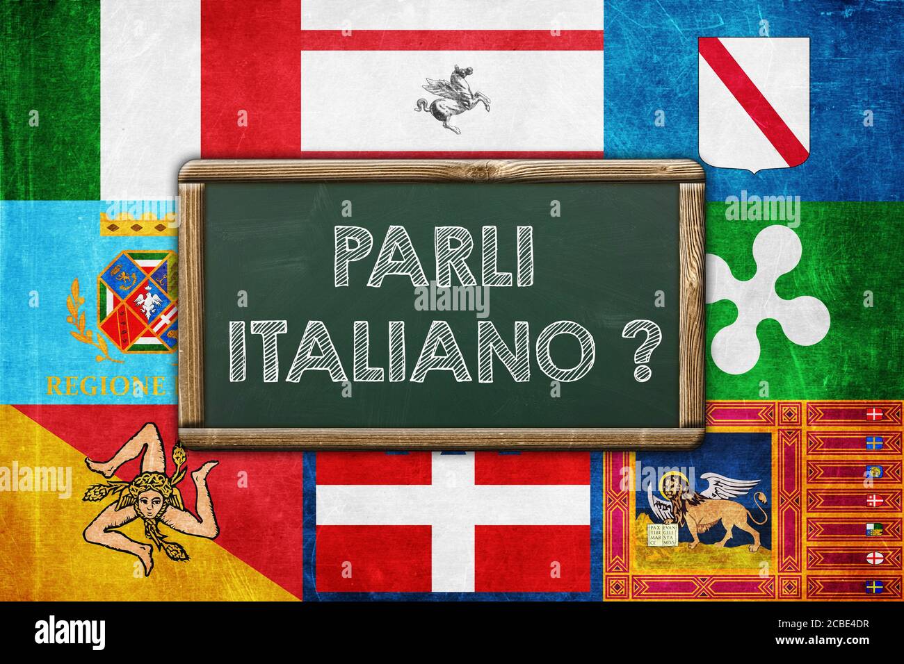 PARLEZ-VOUS ITALIEN Banque D'Images