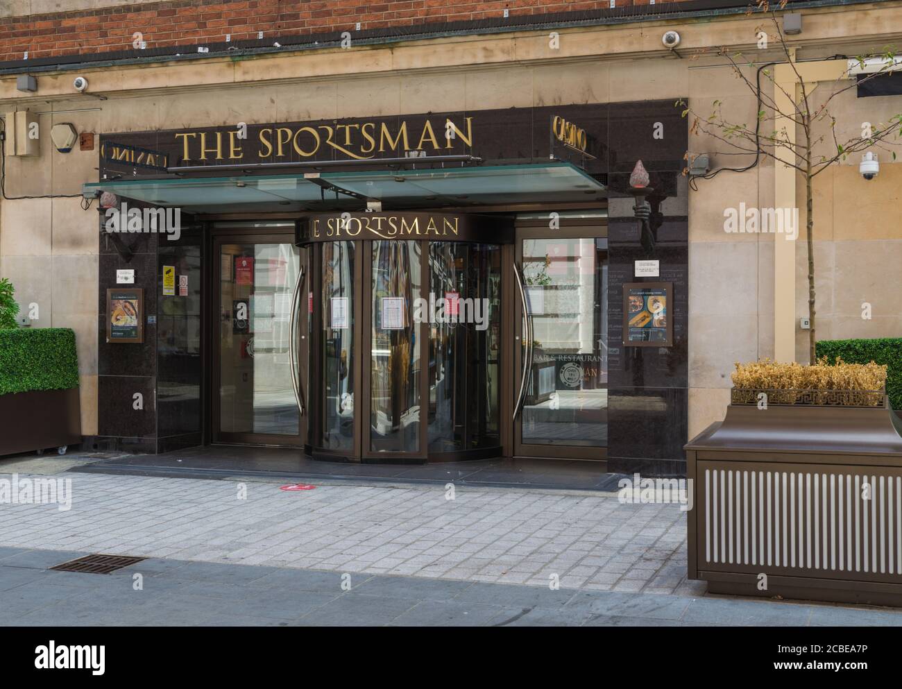 Extérieur du casino Sportsman dans la rue Vieux-Québec, Londres W1, Angleterre, Royaume-Uni Banque D'Images