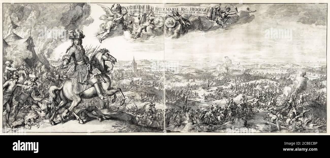 William iii orange at the battle the boyne Banque de photographies et d ...