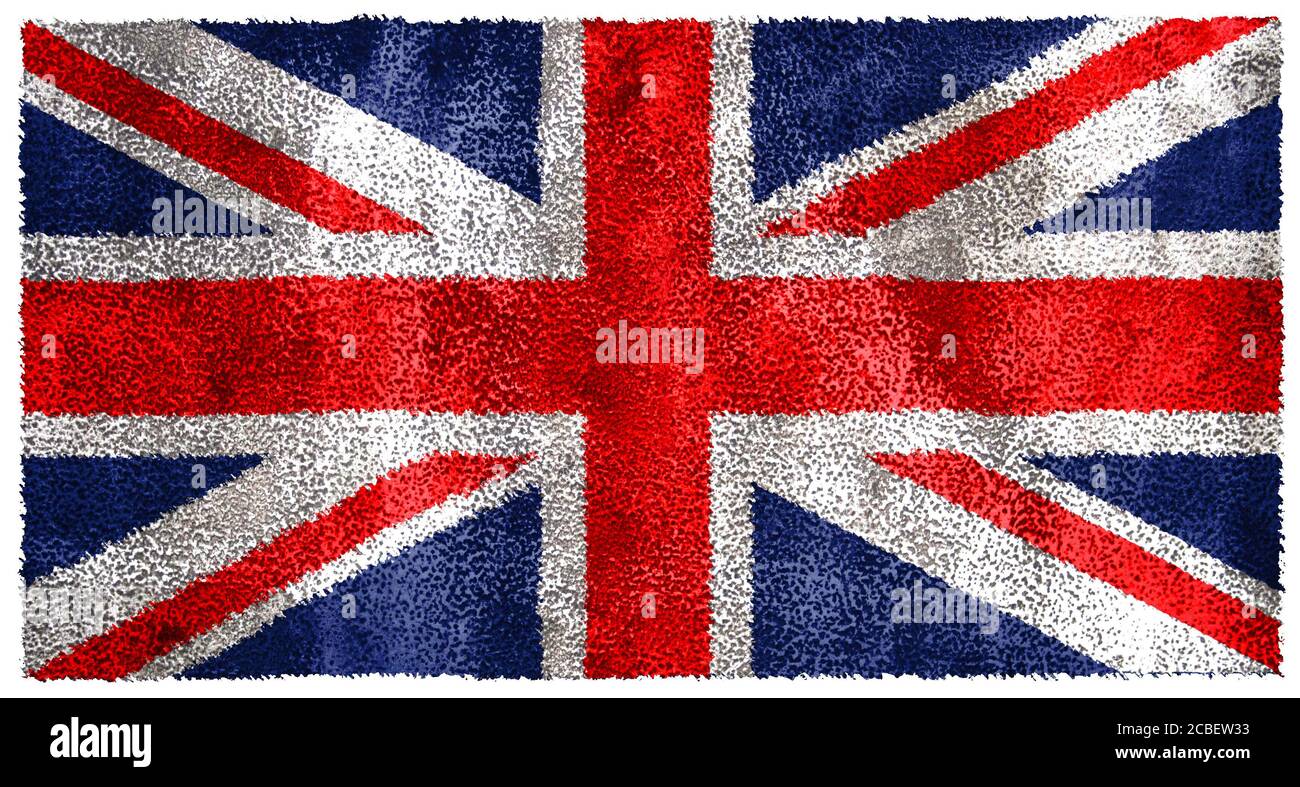 Drapeau anglais Union Jack Banque D'Images