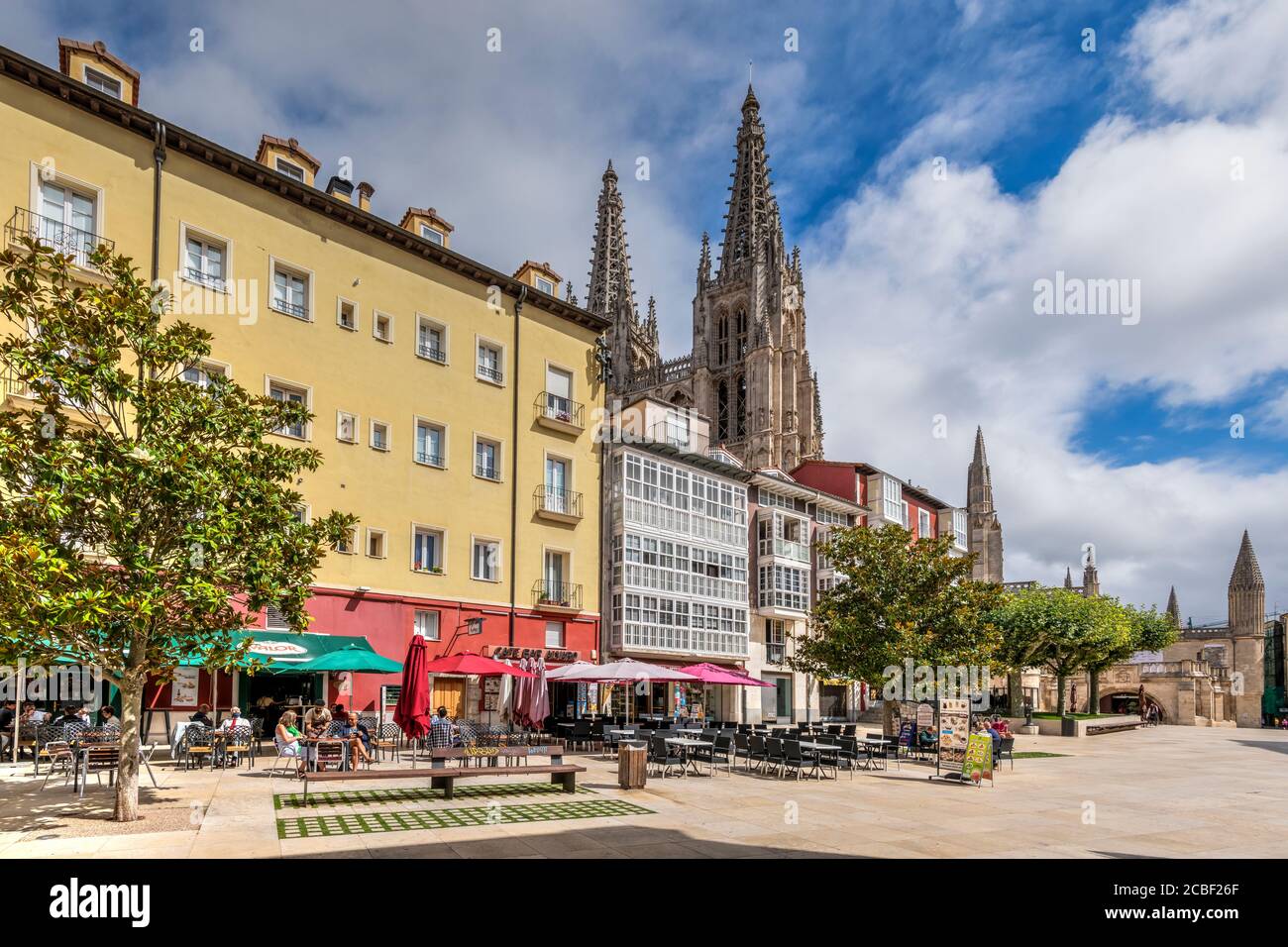 Cathédrale Sainte-Marie de Burgos, Burgos, Castille et Leon, Espagne Banque D'Images