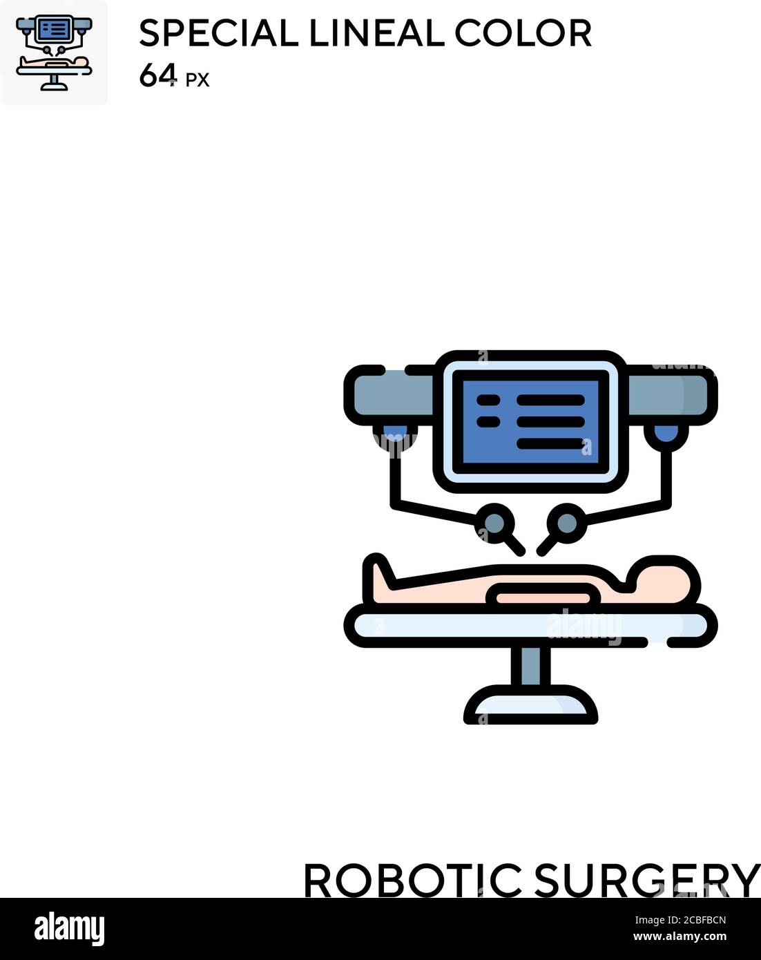 Icône de vecteur simple de chirurgie robotique. Icônes de chirurgie robotique pour votre projet d'affaires Illustration de Vecteur