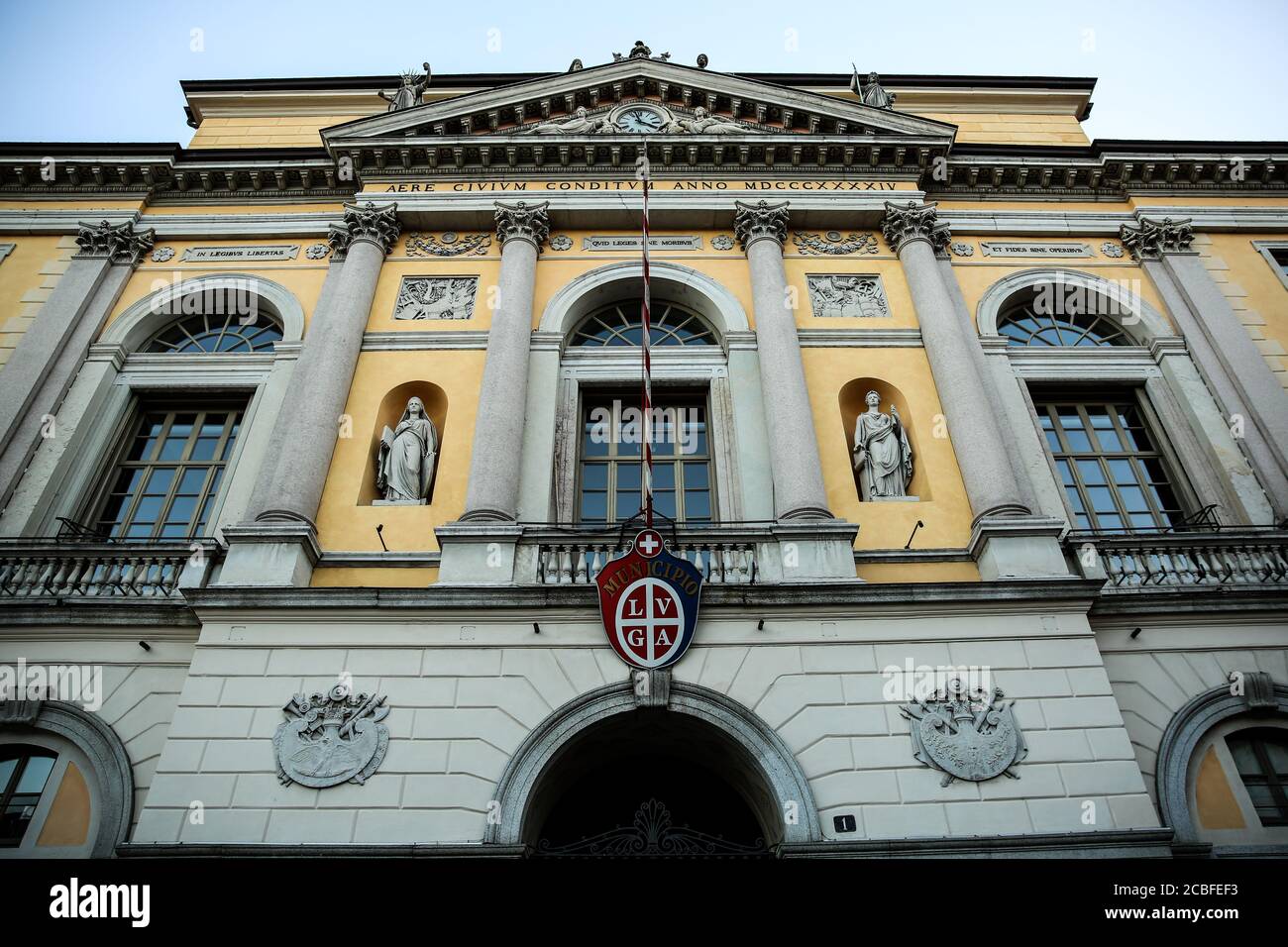 Hôtel de ville de Lugano en Suisse Banque D'Images