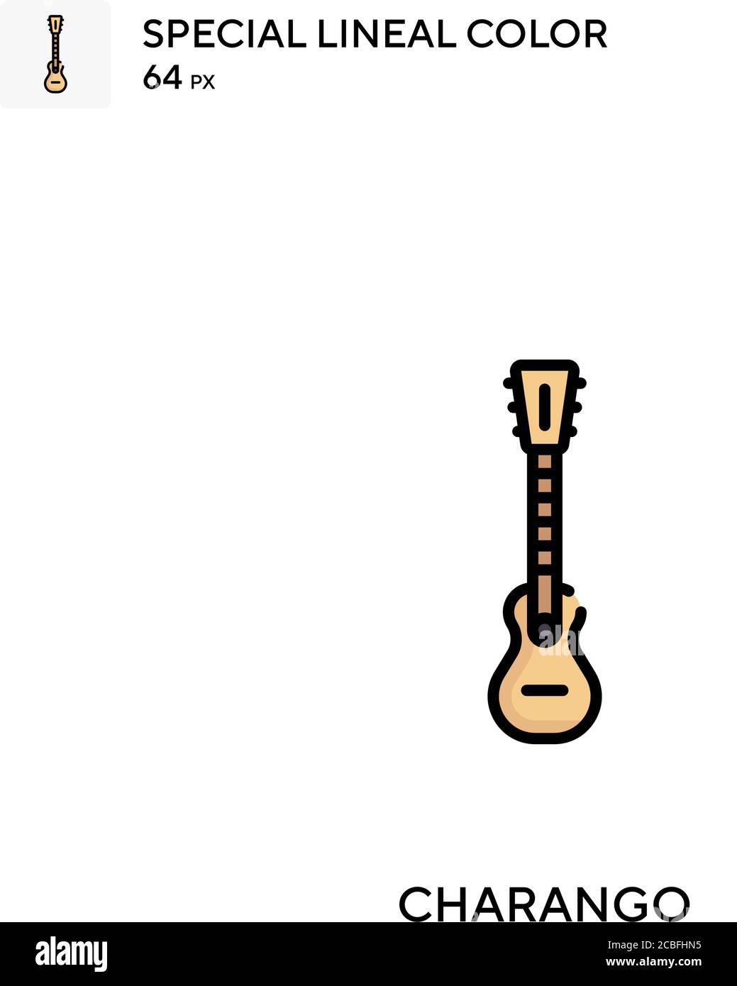 Icône de vecteur simple charango. Icônes charango pour votre projet d'entreprise Illustration de Vecteur