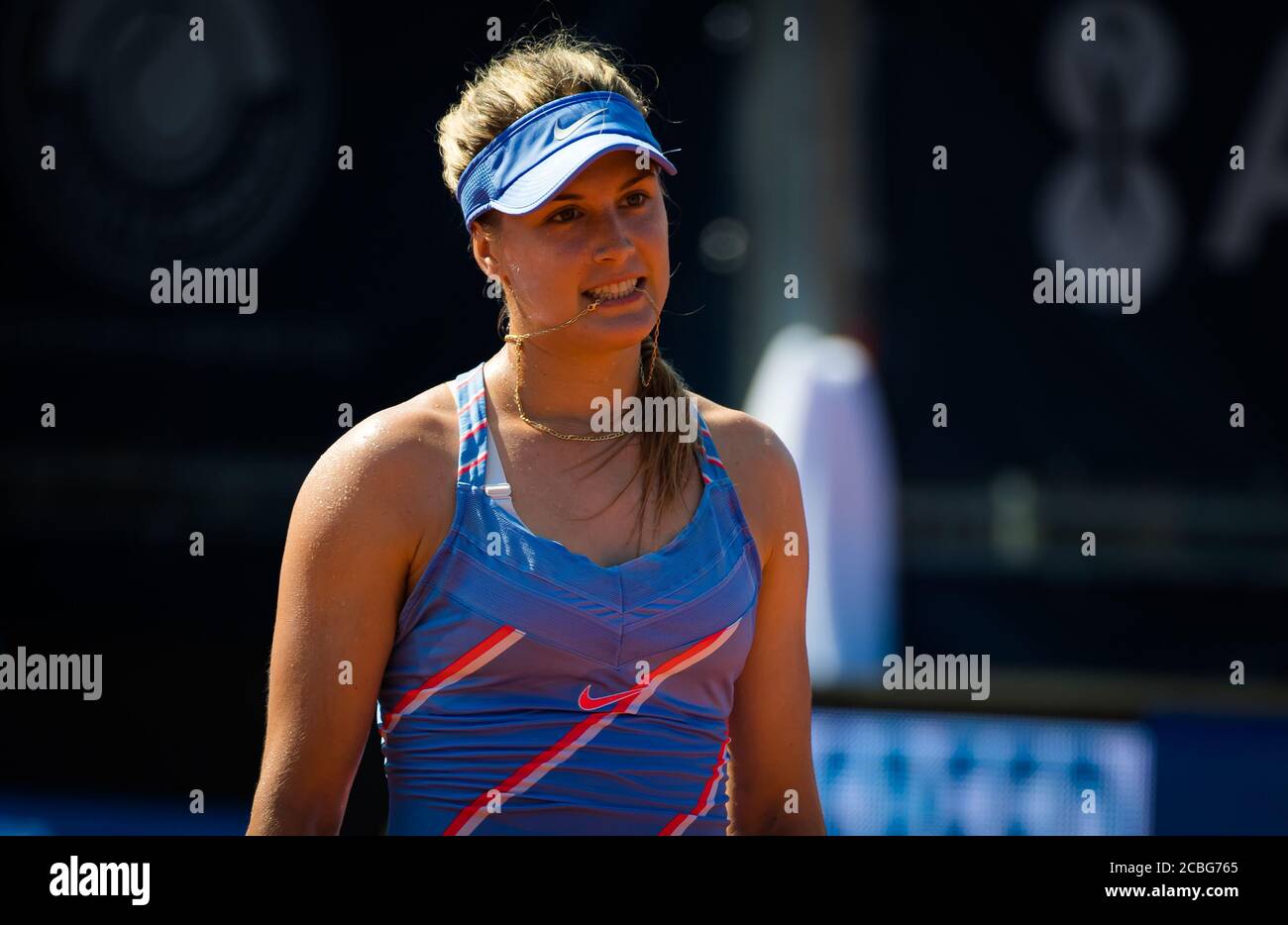 Eugénie Bouchard du Canada en action au deuxième tour Au tournoi international de tennis WTA ouvert à Prague en 2020 Banque D'Images