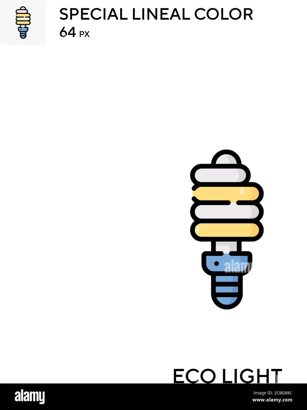 Icône de vecteur simple ECO Light. Icônes d'éclairage écologique pour votre projet d'entreprise Illustration de Vecteur