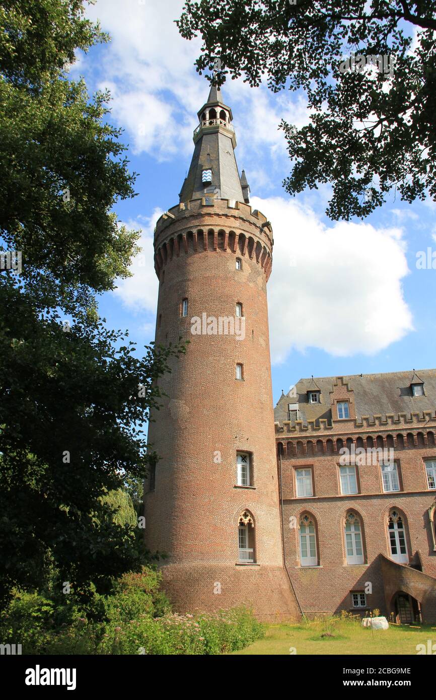 Château de Moyland dans le château germanymoé Banque D'Images