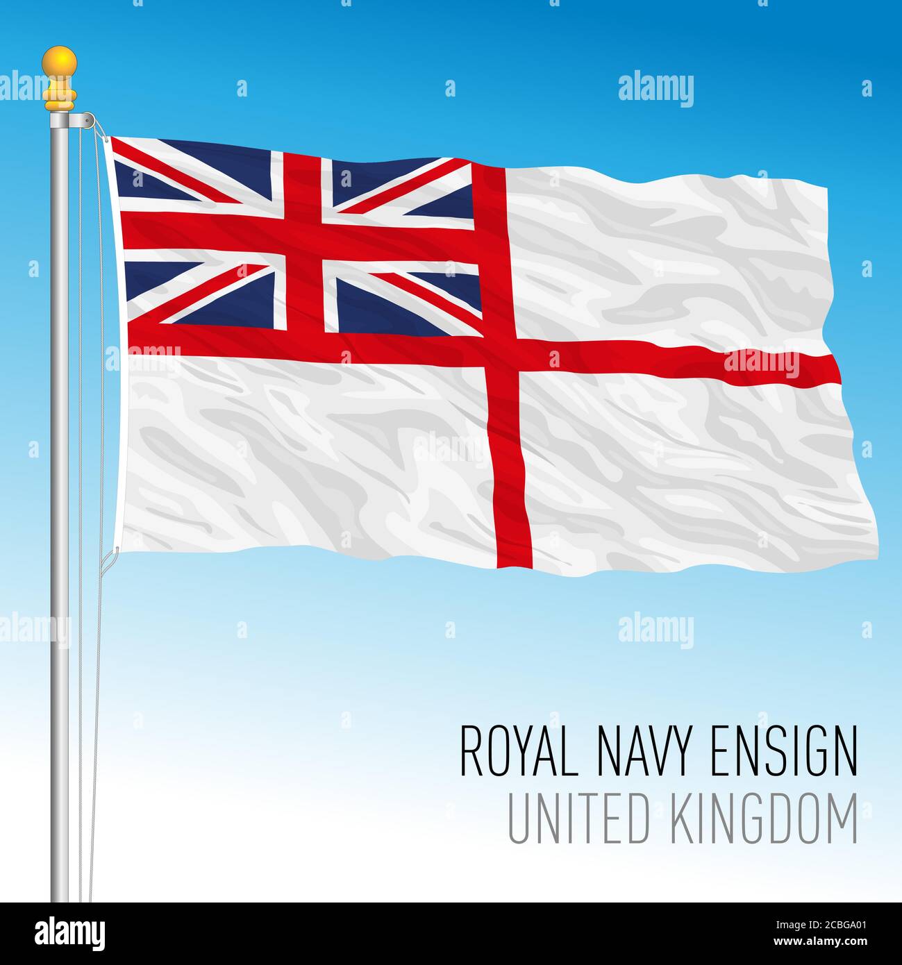 Royal Navy ensign, Royaume-Uni, illustration vectorielle Illustration de Vecteur
