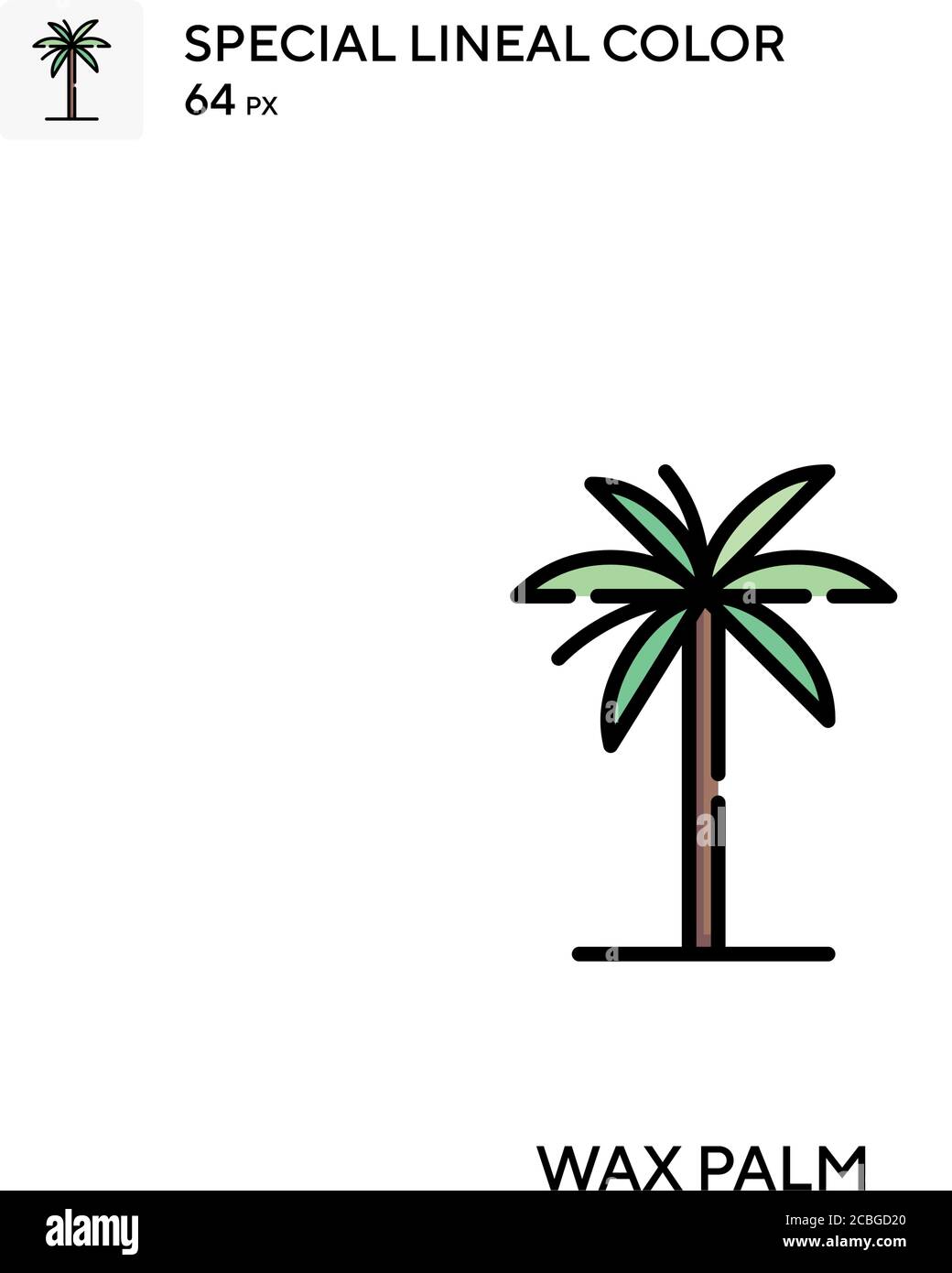 Icône de vecteur simple de paume de cire. Icônes de paume de cire pour votre projet d'entreprise Illustration de Vecteur