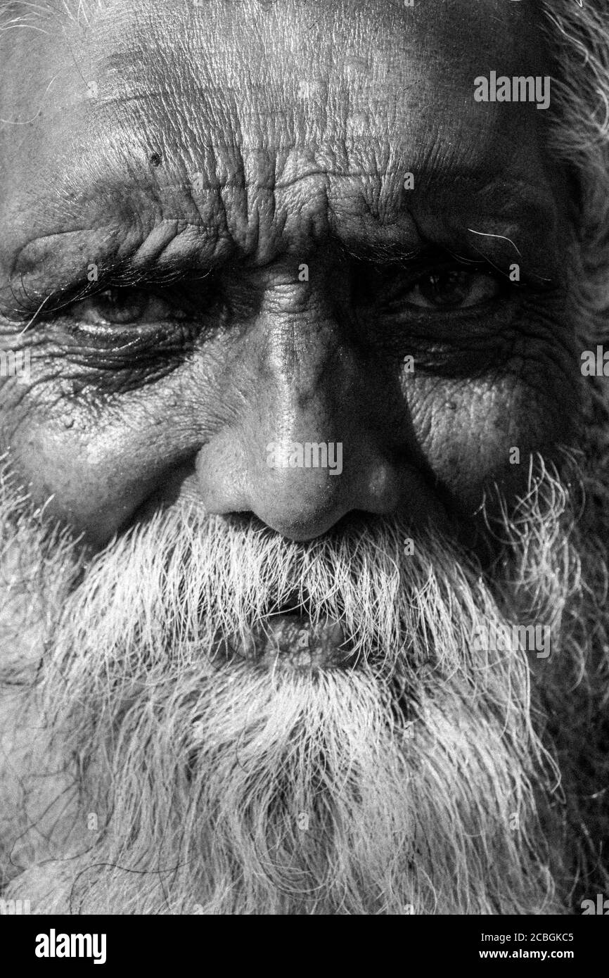 Fermer Portrait de la main-d'œuvre du village bangladais. Banque D'Images