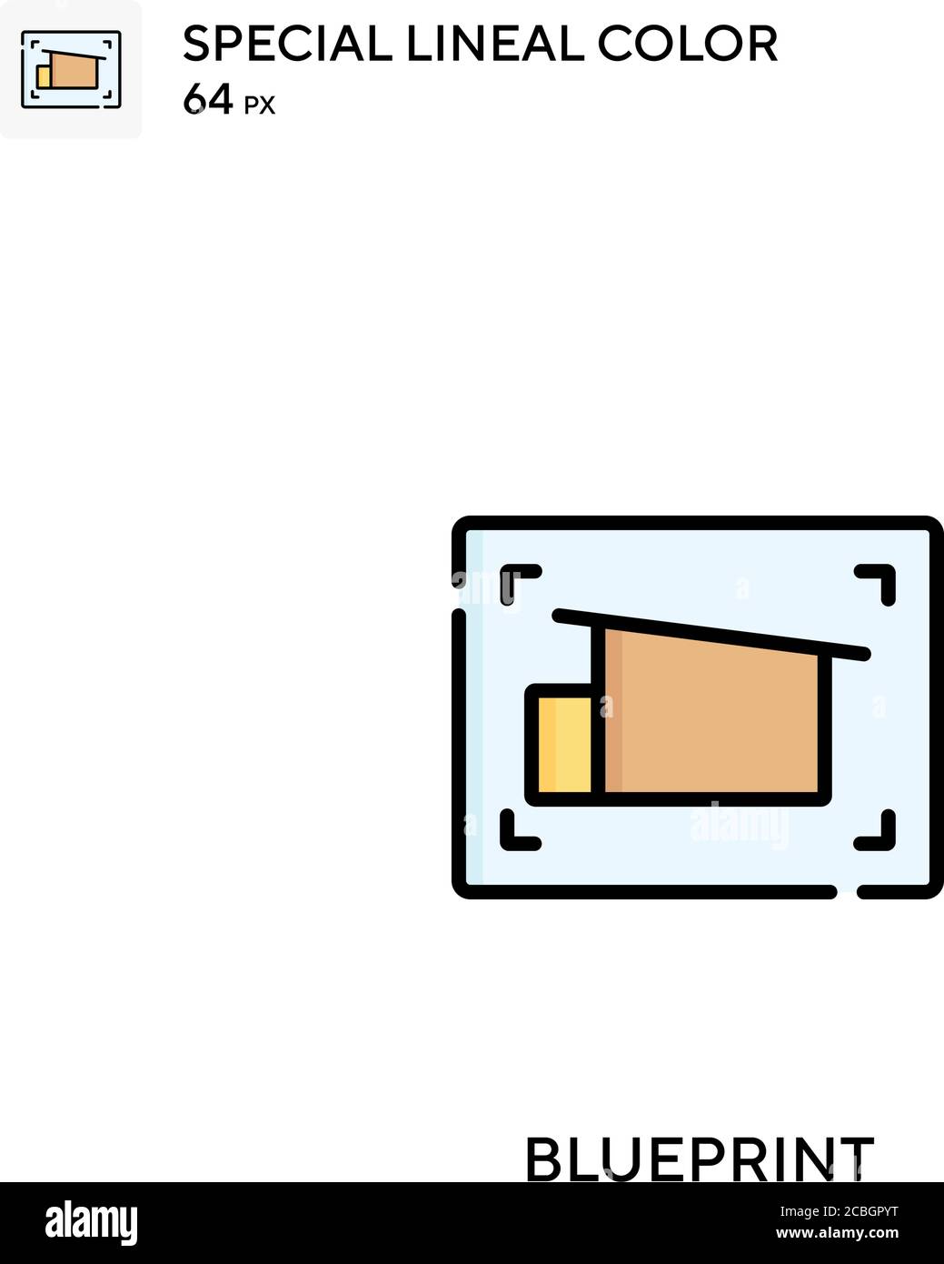 Icône de vecteur de couleur spécial Blueprint. Des icônes de modèles pour votre projet d'entreprise Illustration de Vecteur