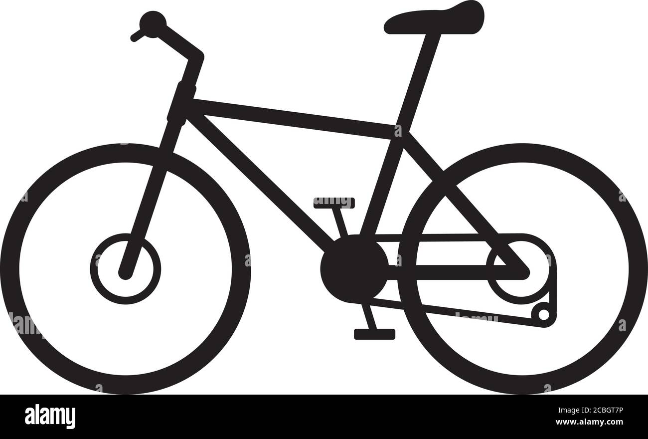 Illustration du vecteur isolé de vélo de route de Trail Mountain Illustration de Vecteur