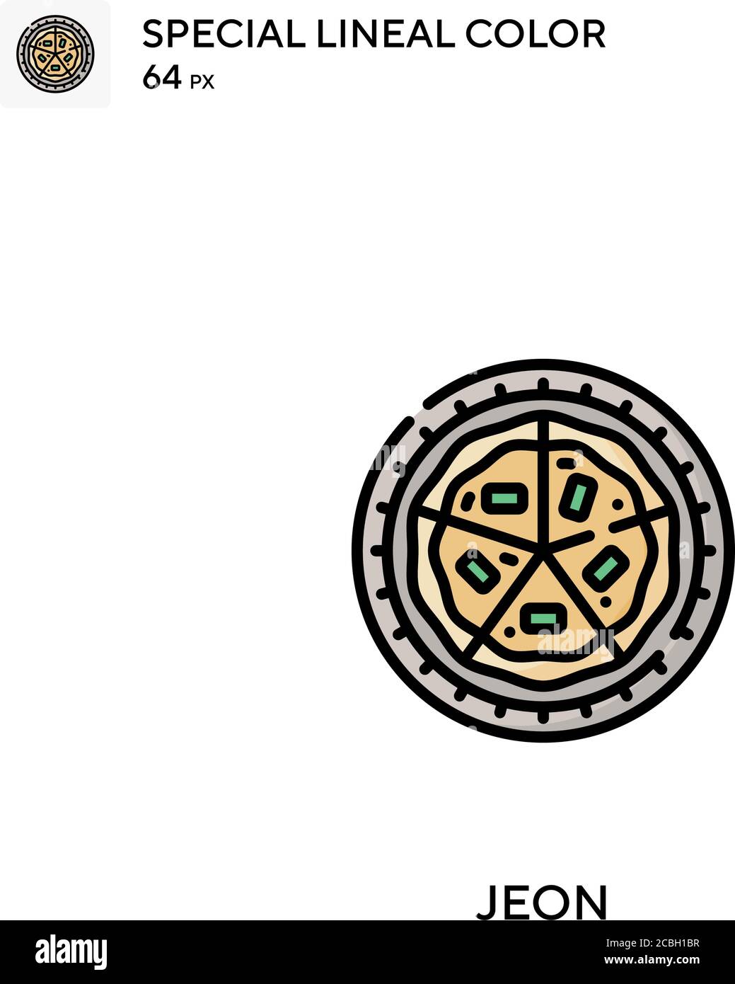 Icône de vecteur de couleur spécial Jeon. Icônes Jeon pour votre projet d'entreprise Illustration de Vecteur