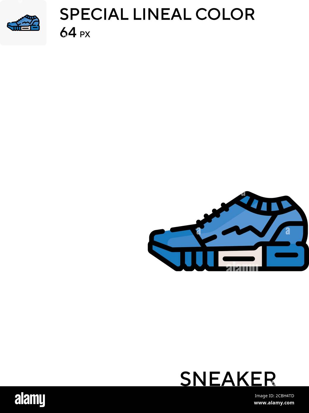 Symbole spécial de couleur de couleur de ligne de sneaker. Des icônes de basket pour votre projet d'entreprise Illustration de Vecteur