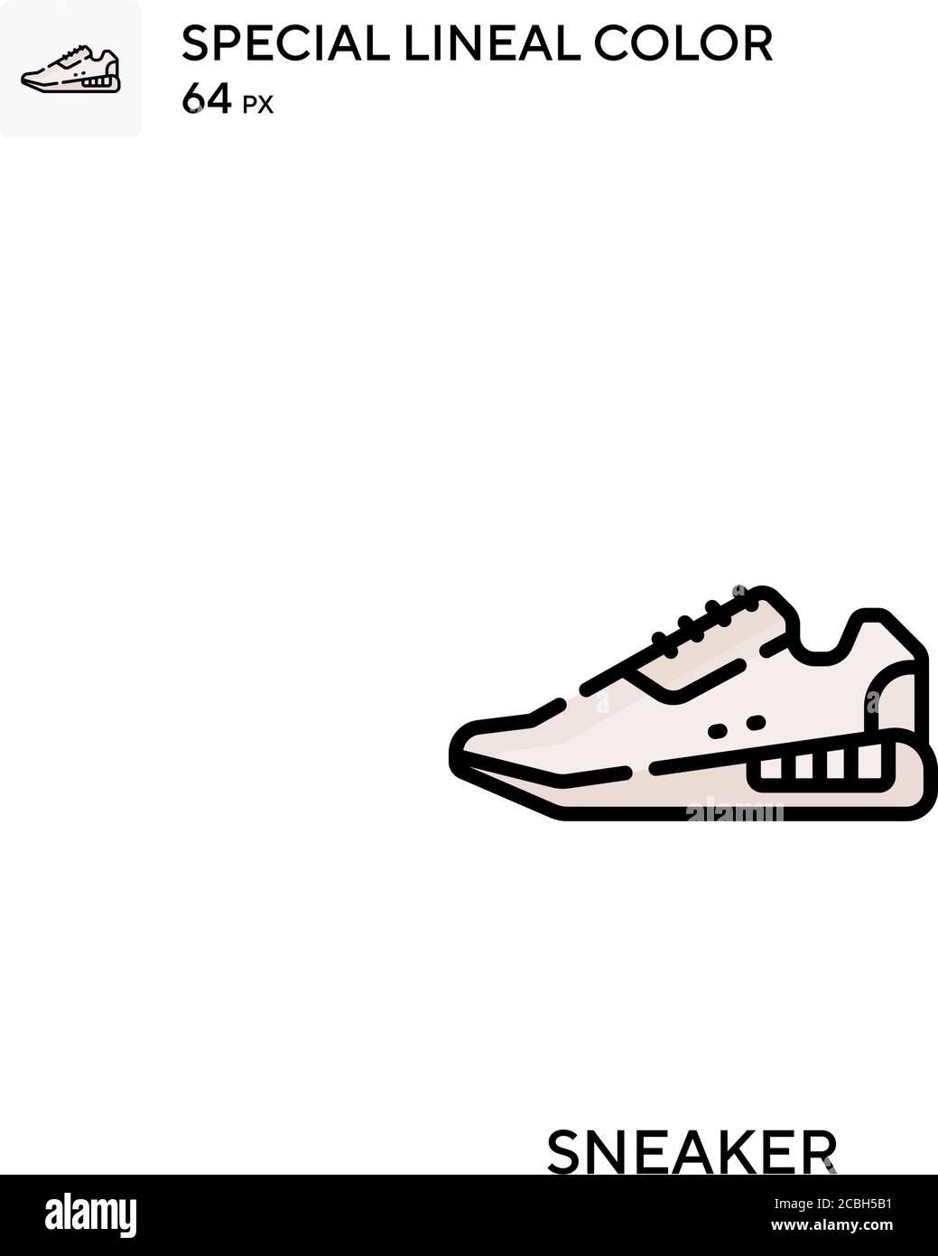 Symbole spécial de couleur de couleur de ligne de sneaker. Des icônes de basket pour votre projet d'entreprise Illustration de Vecteur