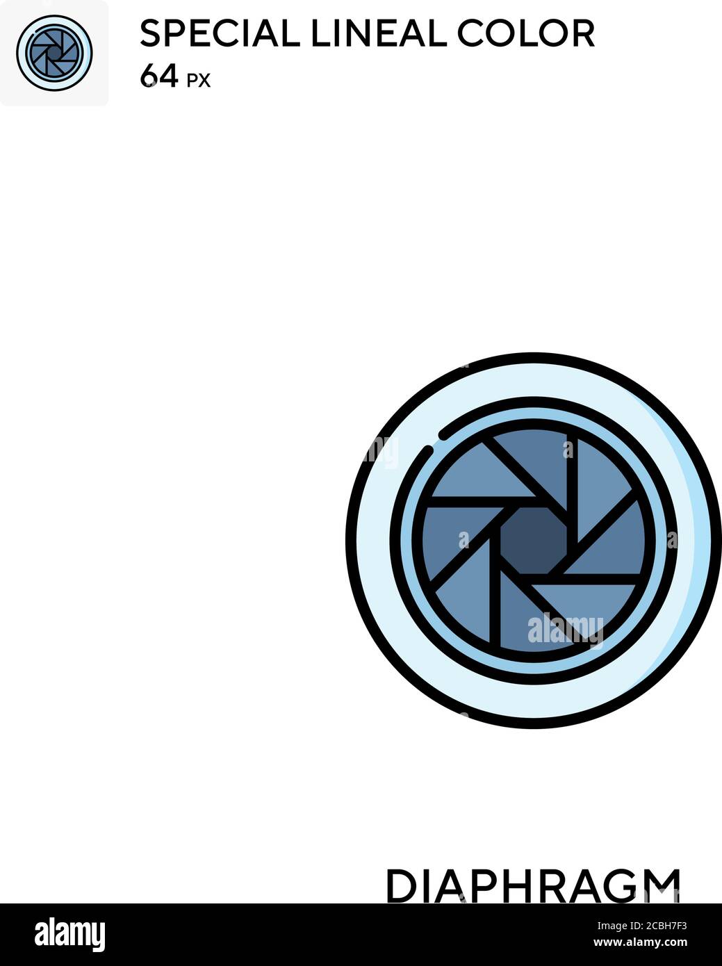 Icône de vecteur de couleur spécial du diaphragme. Icônes de diaphragme pour votre projet d'entreprise Illustration de Vecteur