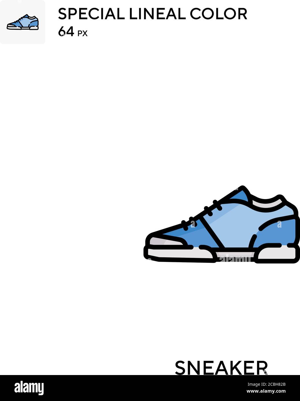 Symbole spécial de couleur de couleur de ligne de sneaker. Des icônes de basket pour votre projet d'entreprise Illustration de Vecteur