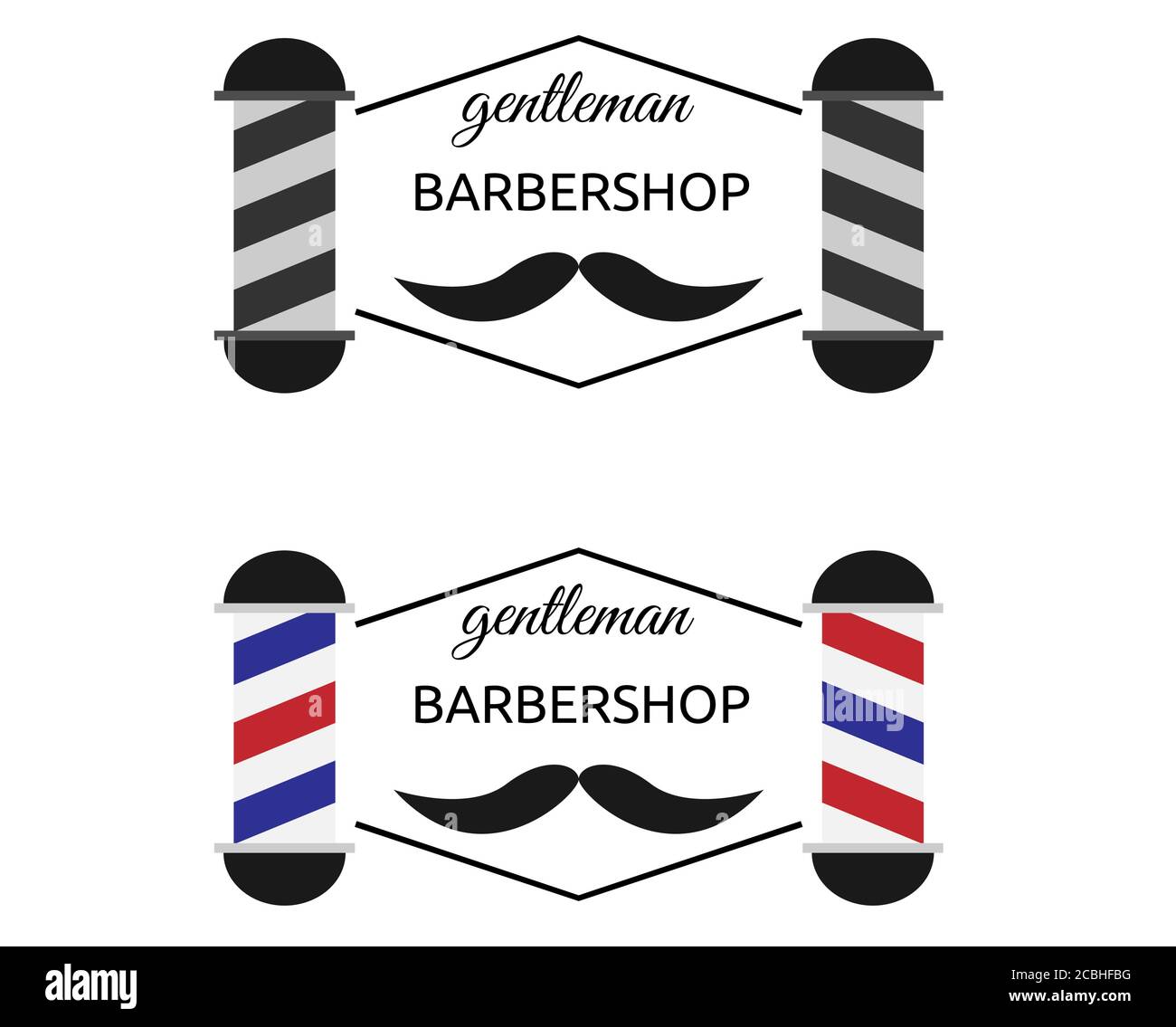 Dessin vectoriel du logo du salon de coiffure Illustration de Vecteur