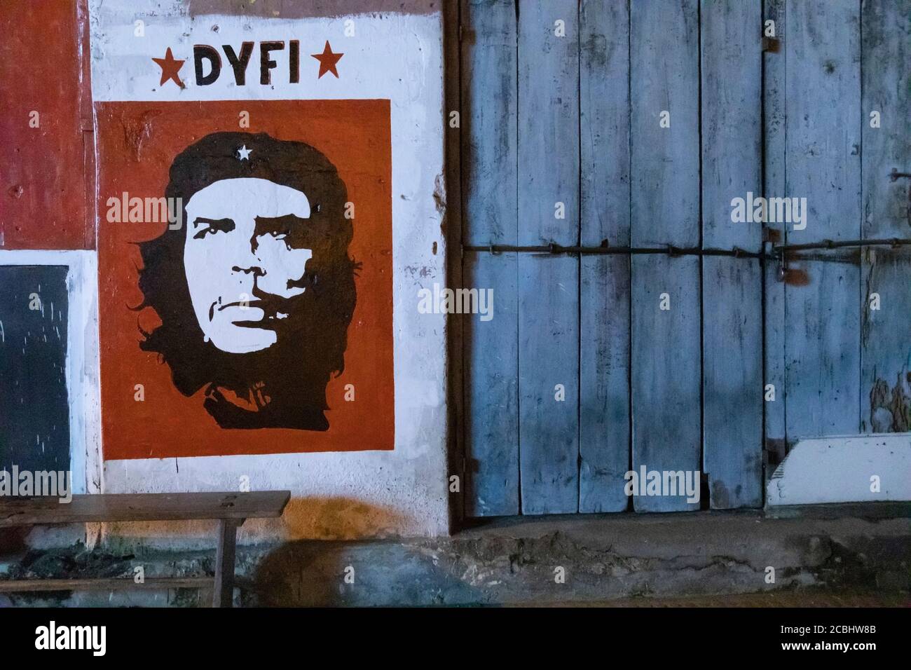 Un mur d'art communiste au Kerala Banque D'Images