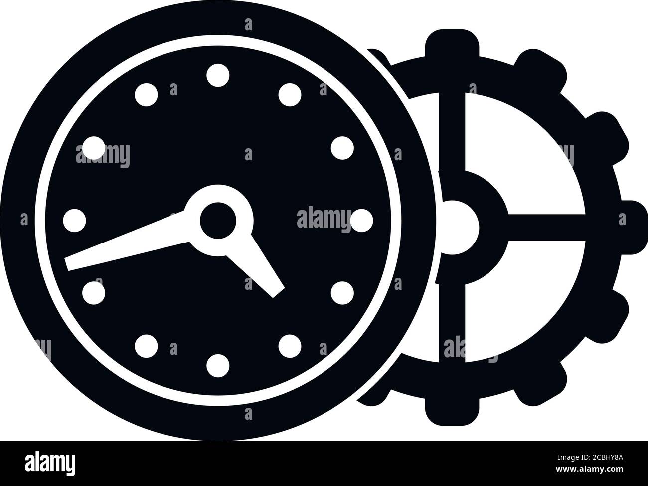 Icône de réparation de l'horloge murale. Illustration simple de l'icône de vecteur de réparation de l'horloge murale pour la conception Web isolée sur fond blanc Illustration de Vecteur