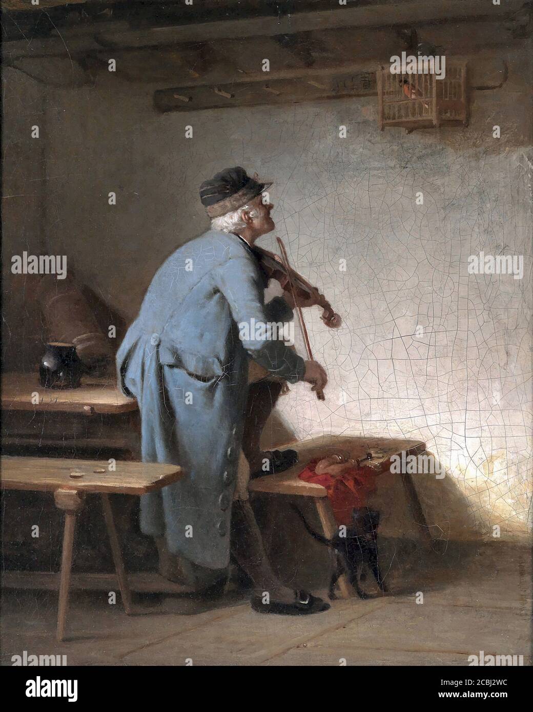 Rogge I Wilhelm - divertissement musical - École allemande - 19e siècle Banque D'Images