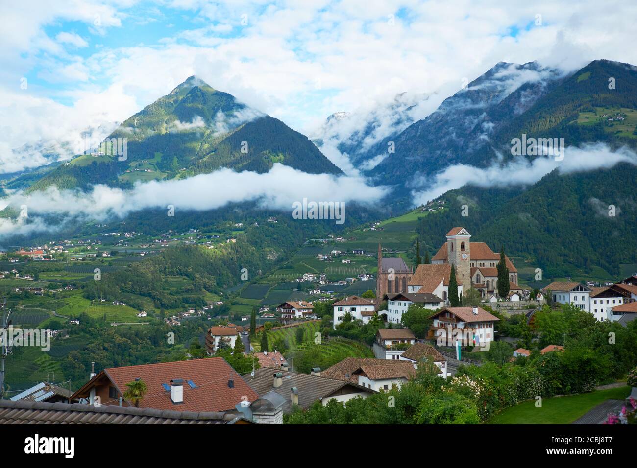 Schenna, Tyrol du Sud Banque D'Images