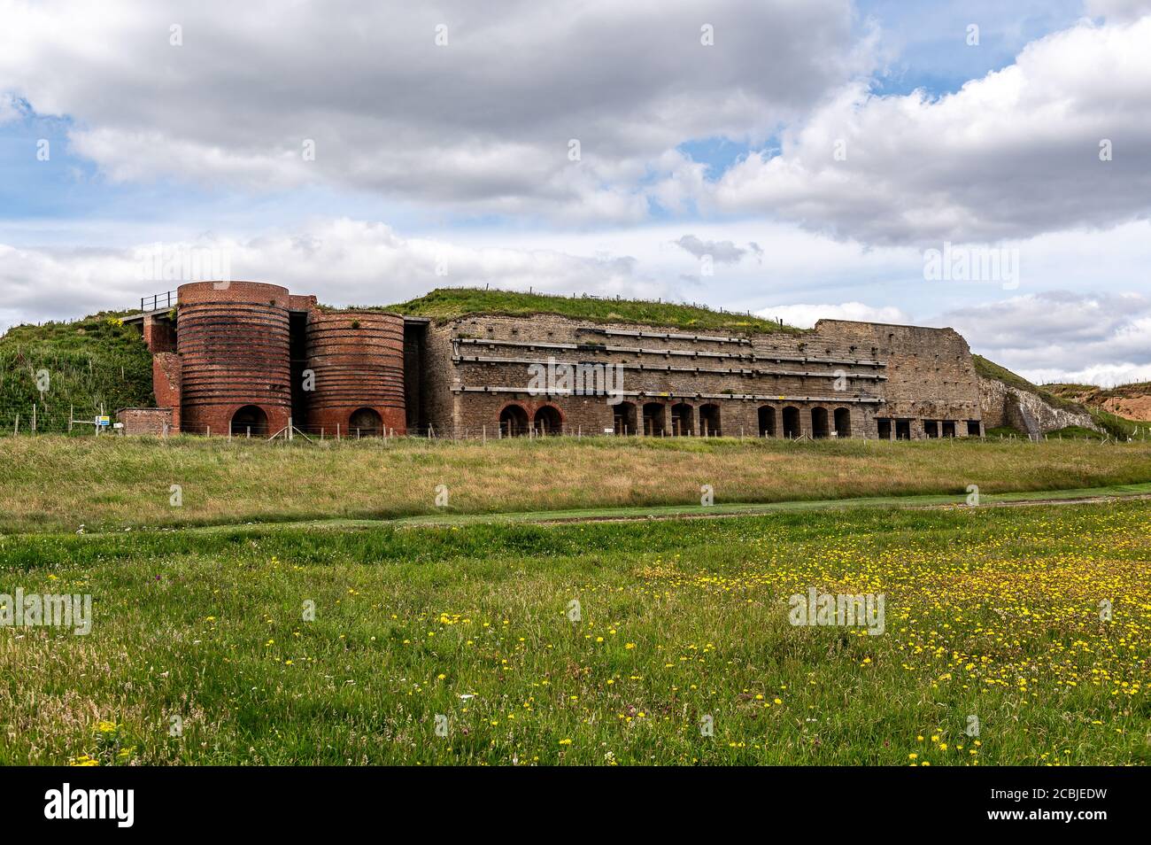 Whitburn Lime Kilns, Marsden Bay, South Shields, Tyne and Wear, Royaume-Uni Banque D'Images