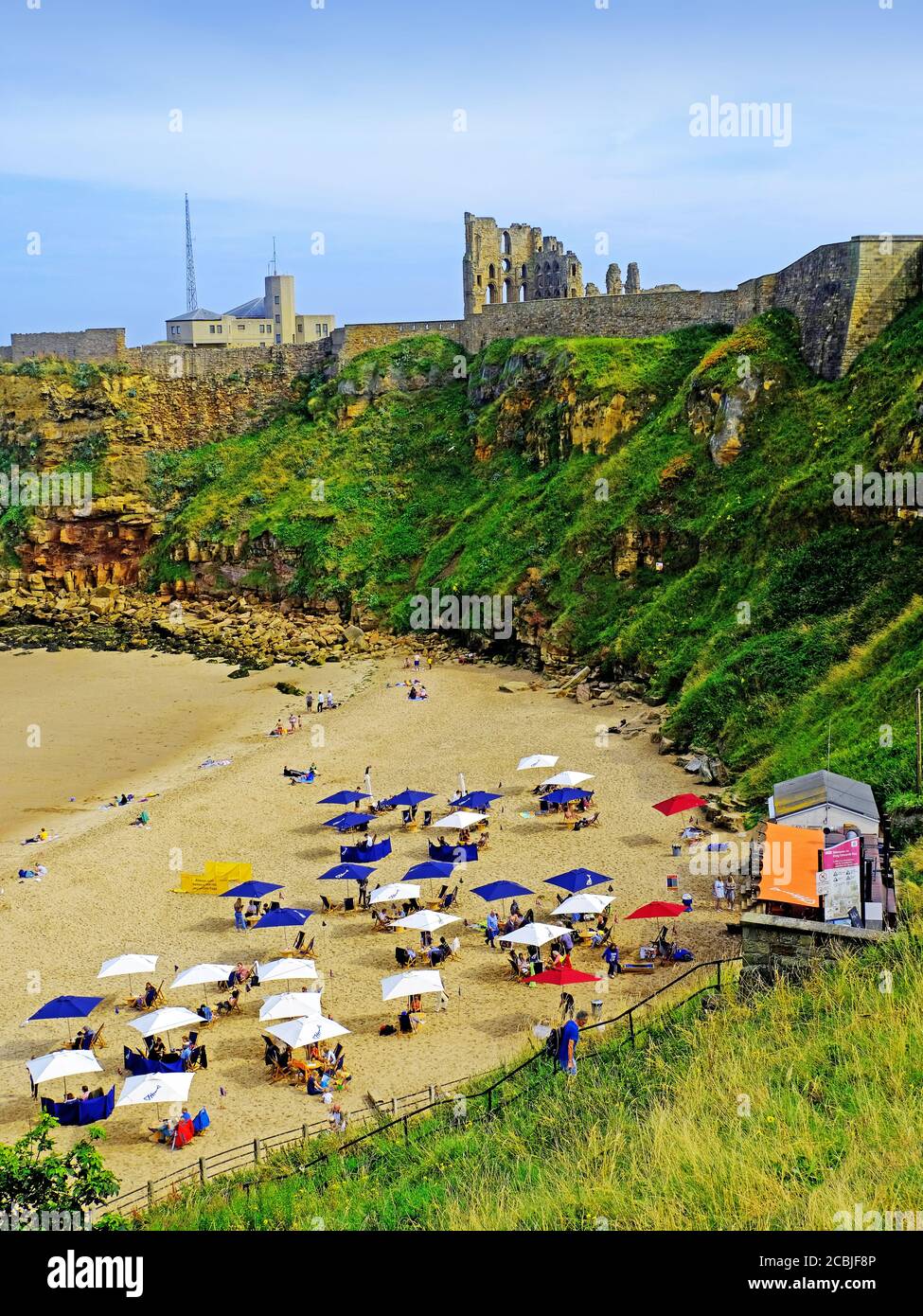 Rileys Fish Shack King Edwards Bay Tynemouth et Priory Banque D'Images