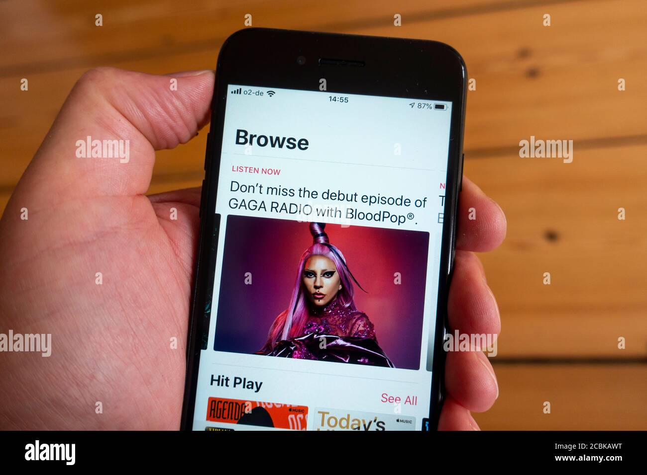 Détails de l'application de musique Apple sur l'écran d'un smartphone Banque D'Images