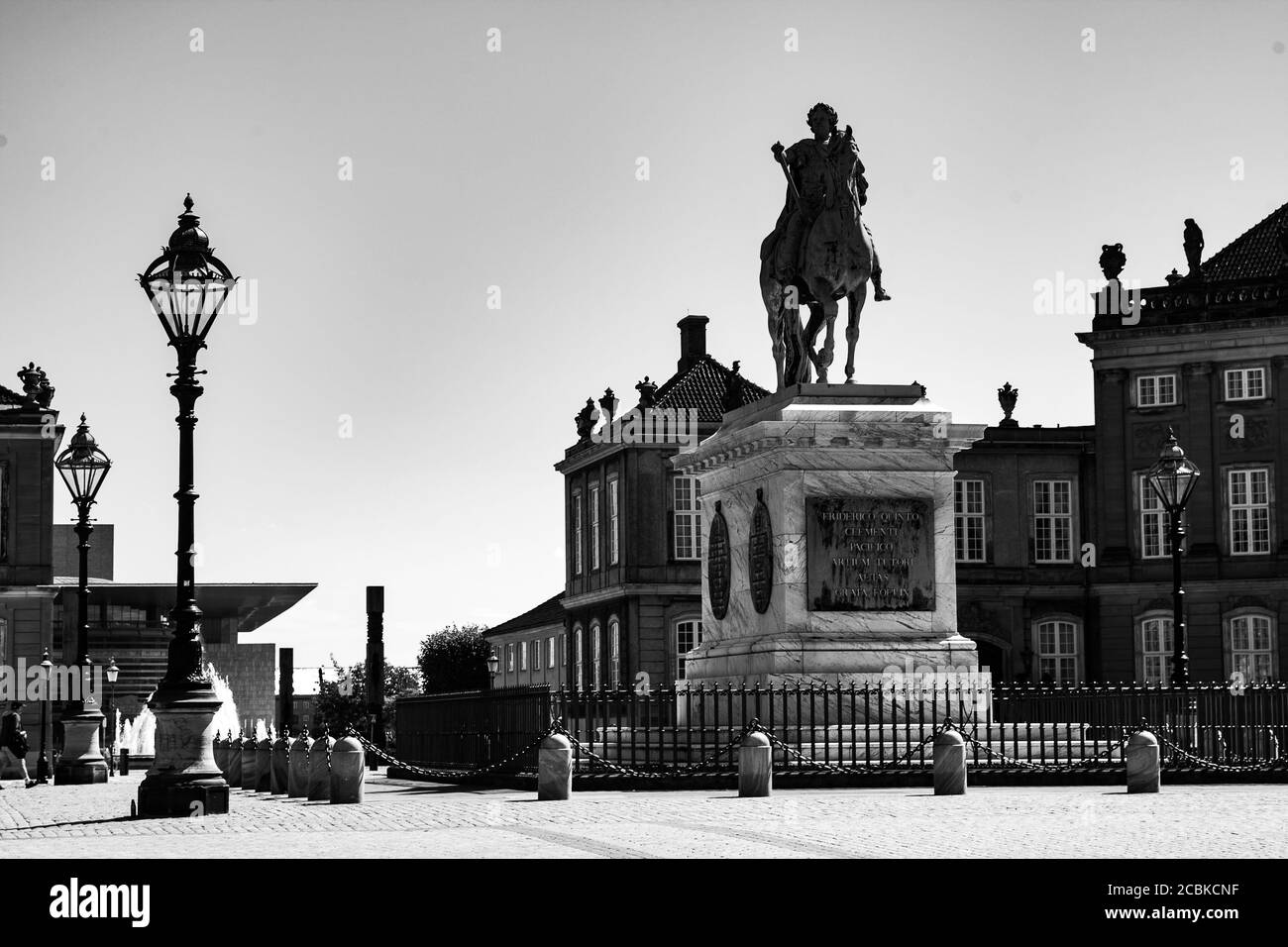 Le Château d'Amalienborg, Copenhague, Danemark Banque D'Images