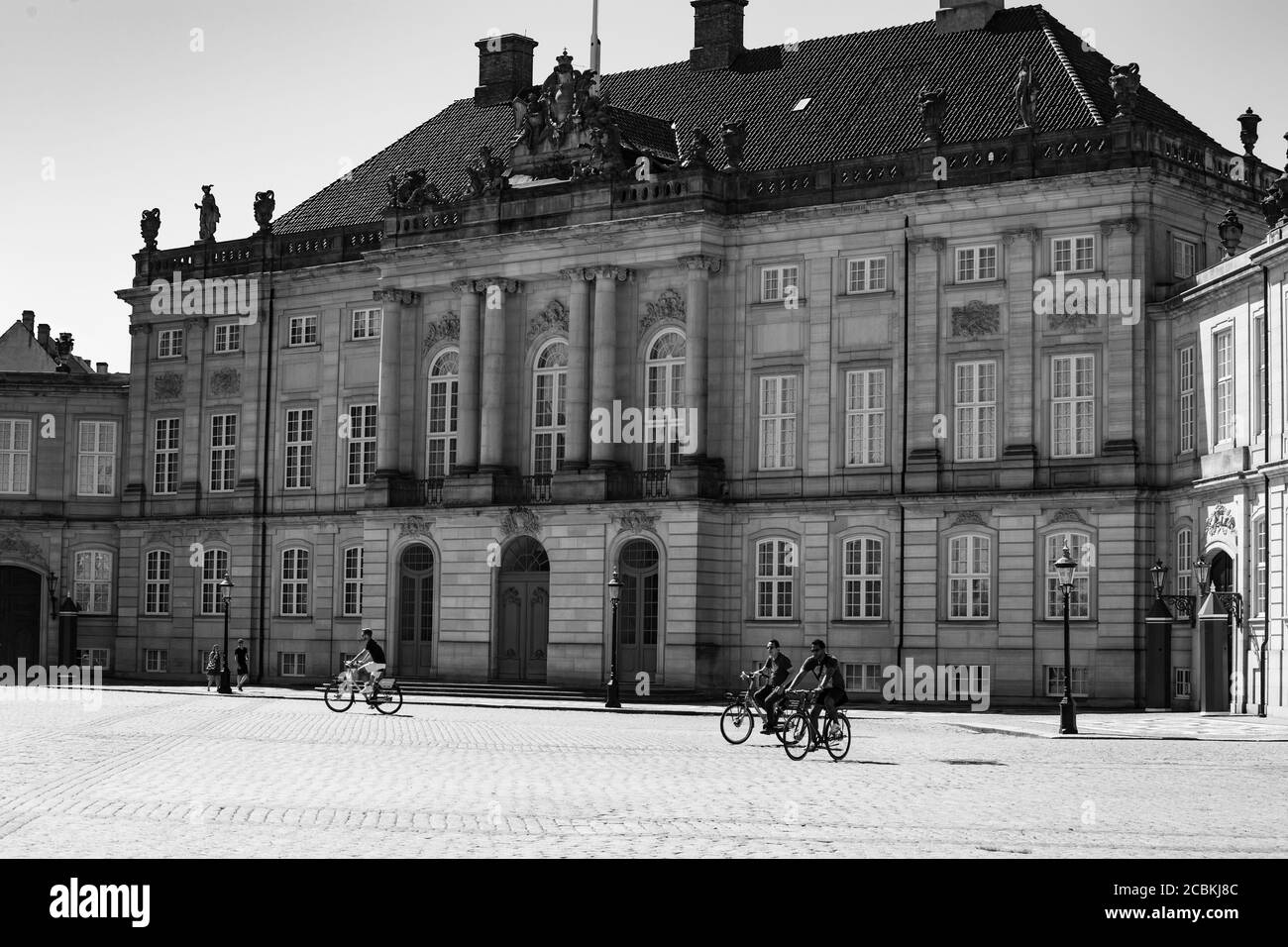 Le Château d'Amalienborg, Copenhague, Danemark Banque D'Images