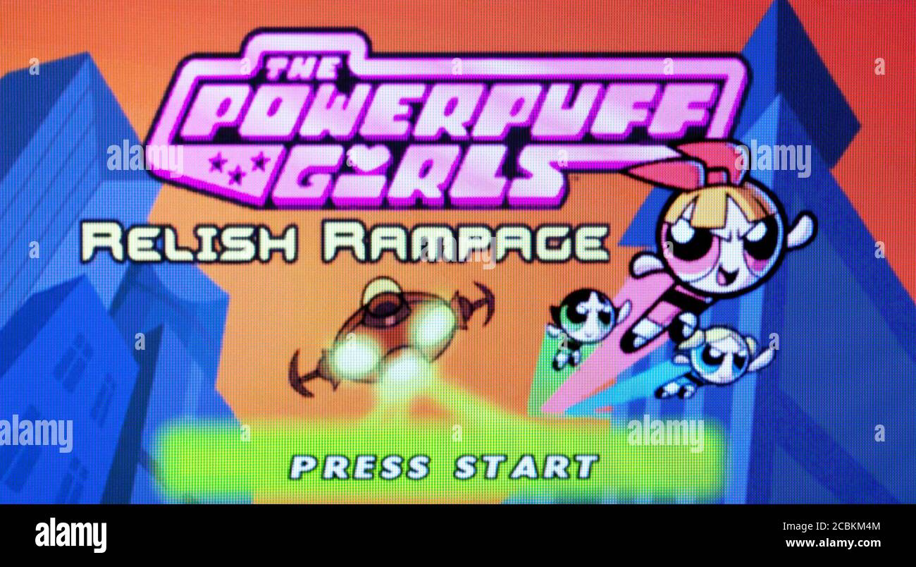 The Powerpuff Girls Relish Rampage - Nintendo Gamecube Videogame - Usage éditorial uniquement Banque D'Images