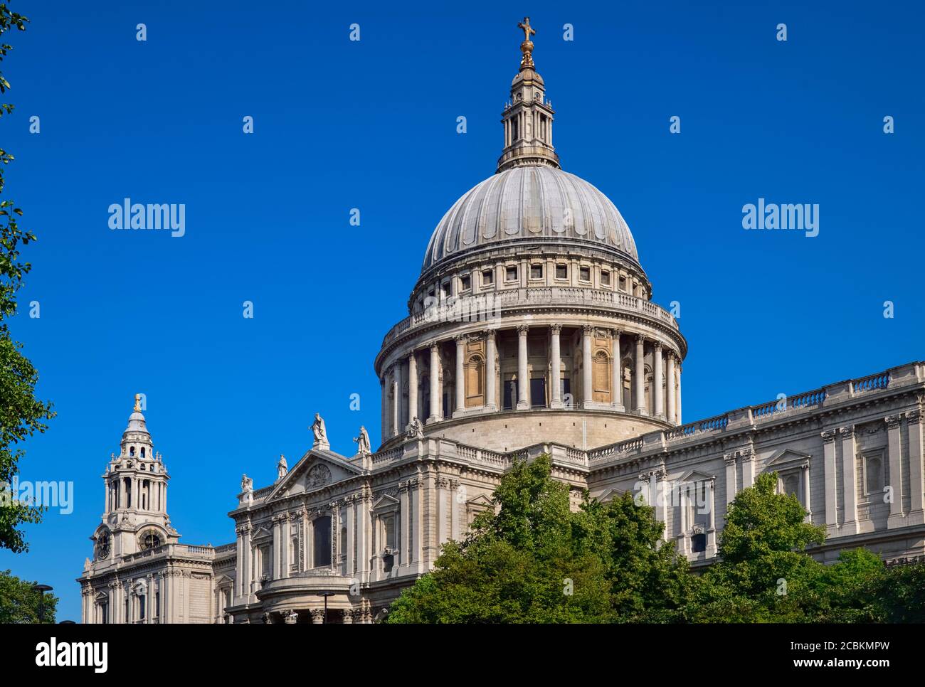 Angleterre, Londres, dôme de la cathédrale Saint-Paul. Banque D'Images
