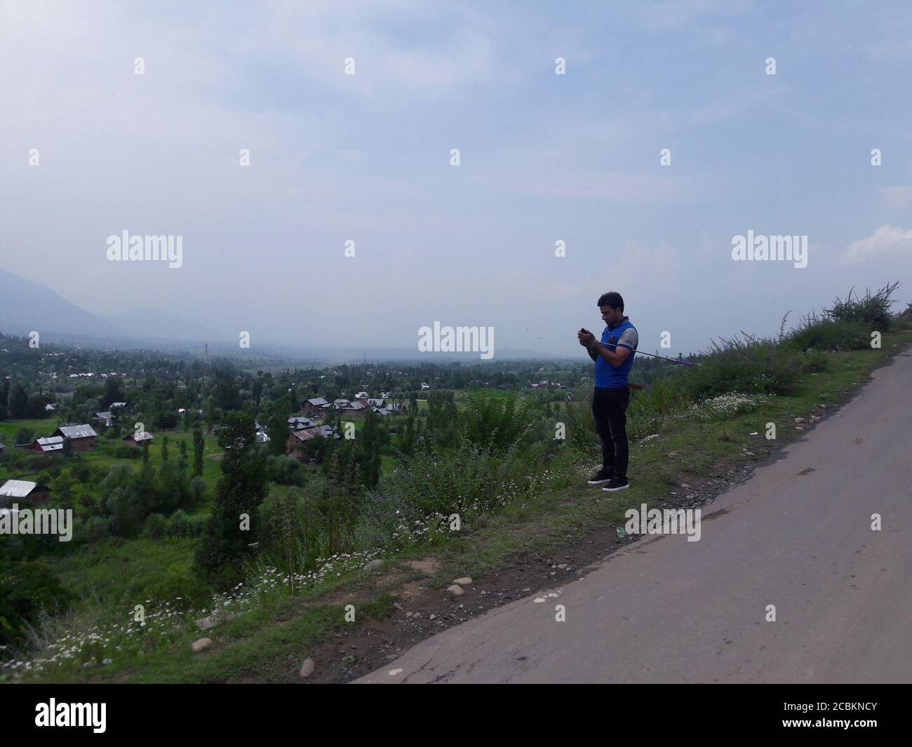 Paysage vert beauté rizières champs, aménagement de la nature. Plantes vertes terres et champs de culture semblent beaux été et printemps temps . Verdure, eau, Banque D'Images