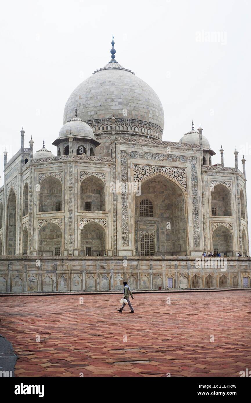 Taj Mahal, Agra, Uttar Pradesh, Inde Banque D'Images