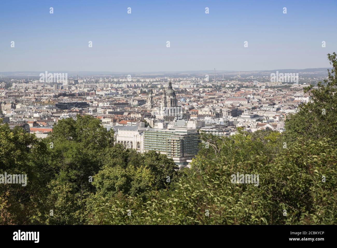 Vue aérienne de la ville, Budapest, Hongrie Banque D'Images