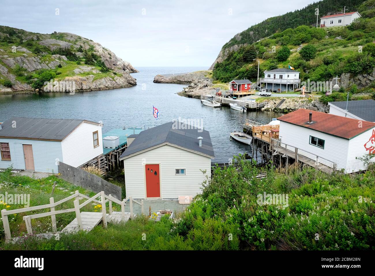 Vue sur la baie et le front de mer, Saint Johns, Canada Banque D'Images