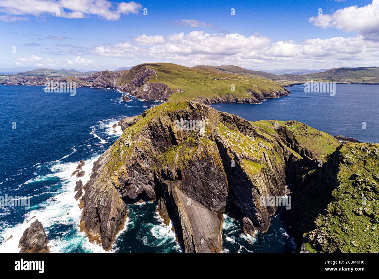 Puffin Island, péninsule d'Iveragh, comté de Kerry, Irlande Banque D'Images