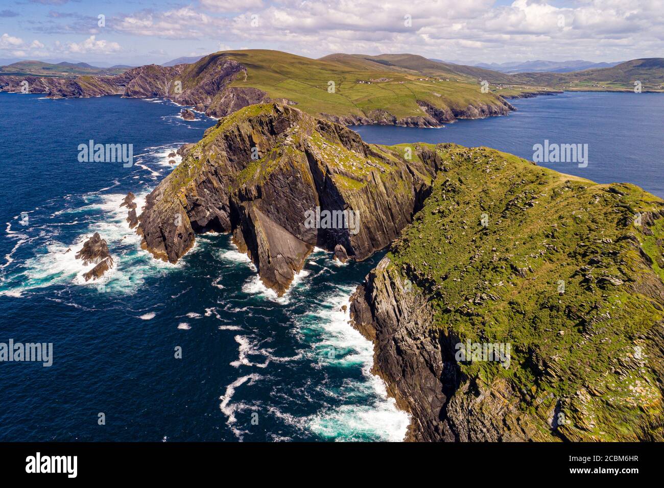 Puffin Island, péninsule d'Iveragh, comté de Kerry, Irlande Banque D'Images