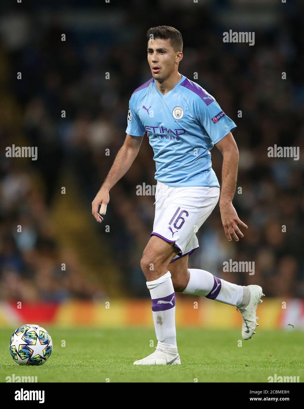 Rodri de Manchester City pendant le match de la Ligue des champions de l'UEFA au Etihad Stadium de Manchester. Banque D'Images