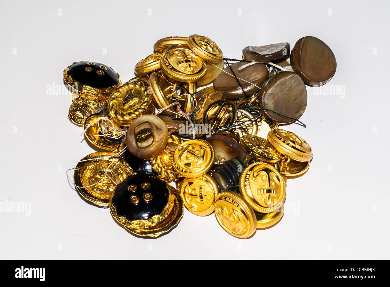 Design de mode histoire du XXe siècle boutons de Paris Marque de Céline française Banque D'Images