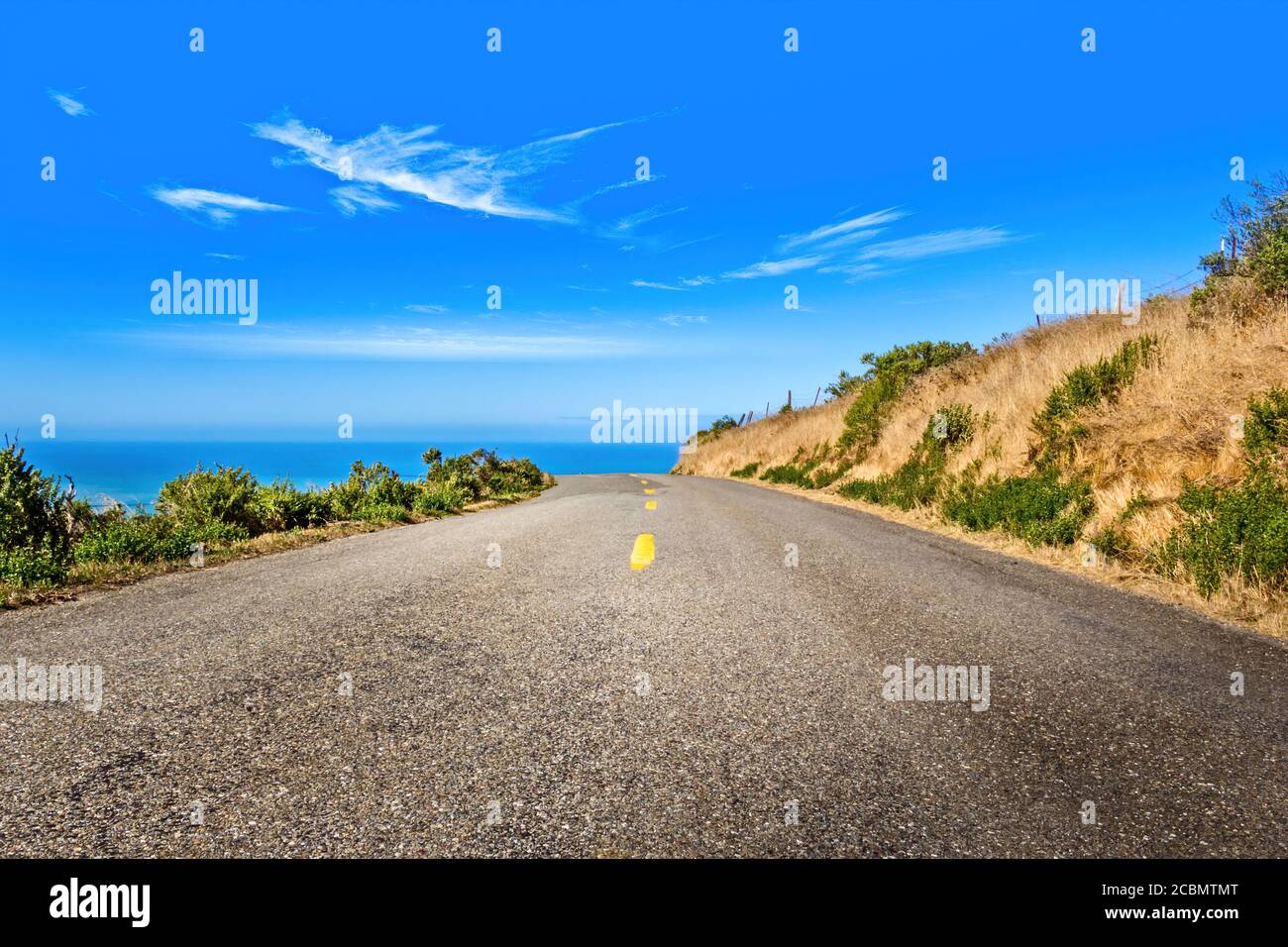 Pittoresque Highway no 1 sur la côte pacifique, Californie, États-Unis Banque D'Images