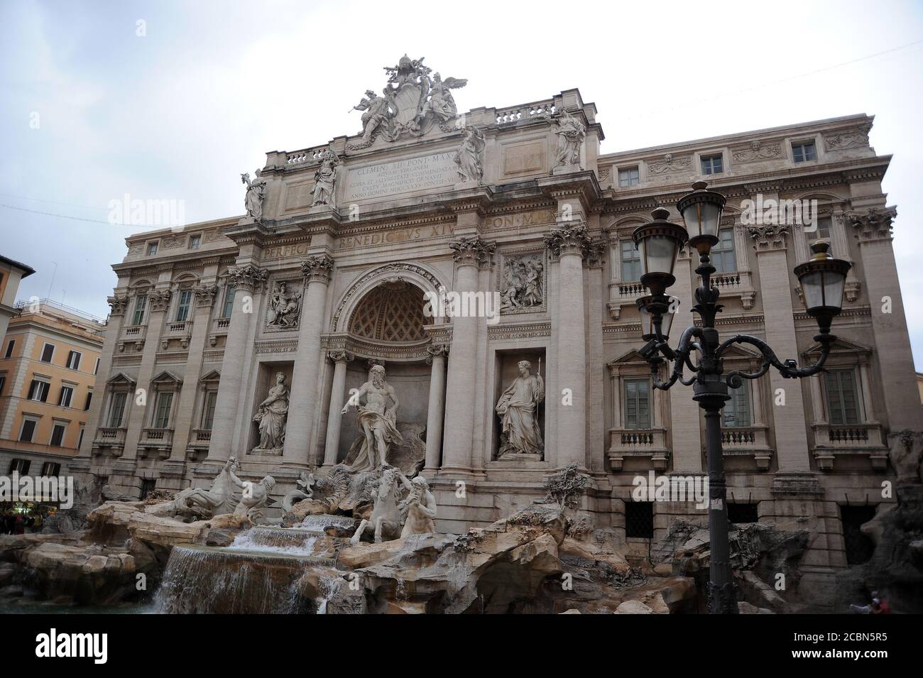 La fontaine de Trevi. Banque D'Images