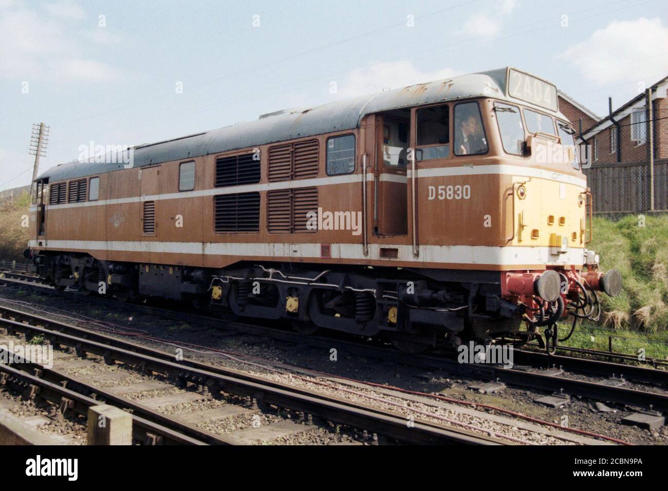 Loughborough, Royaume-Uni - 2018 : ancienne locomotive diesel pour le train de voyage sur le chemin de fer Great Central (Heritage) Banque D'Images